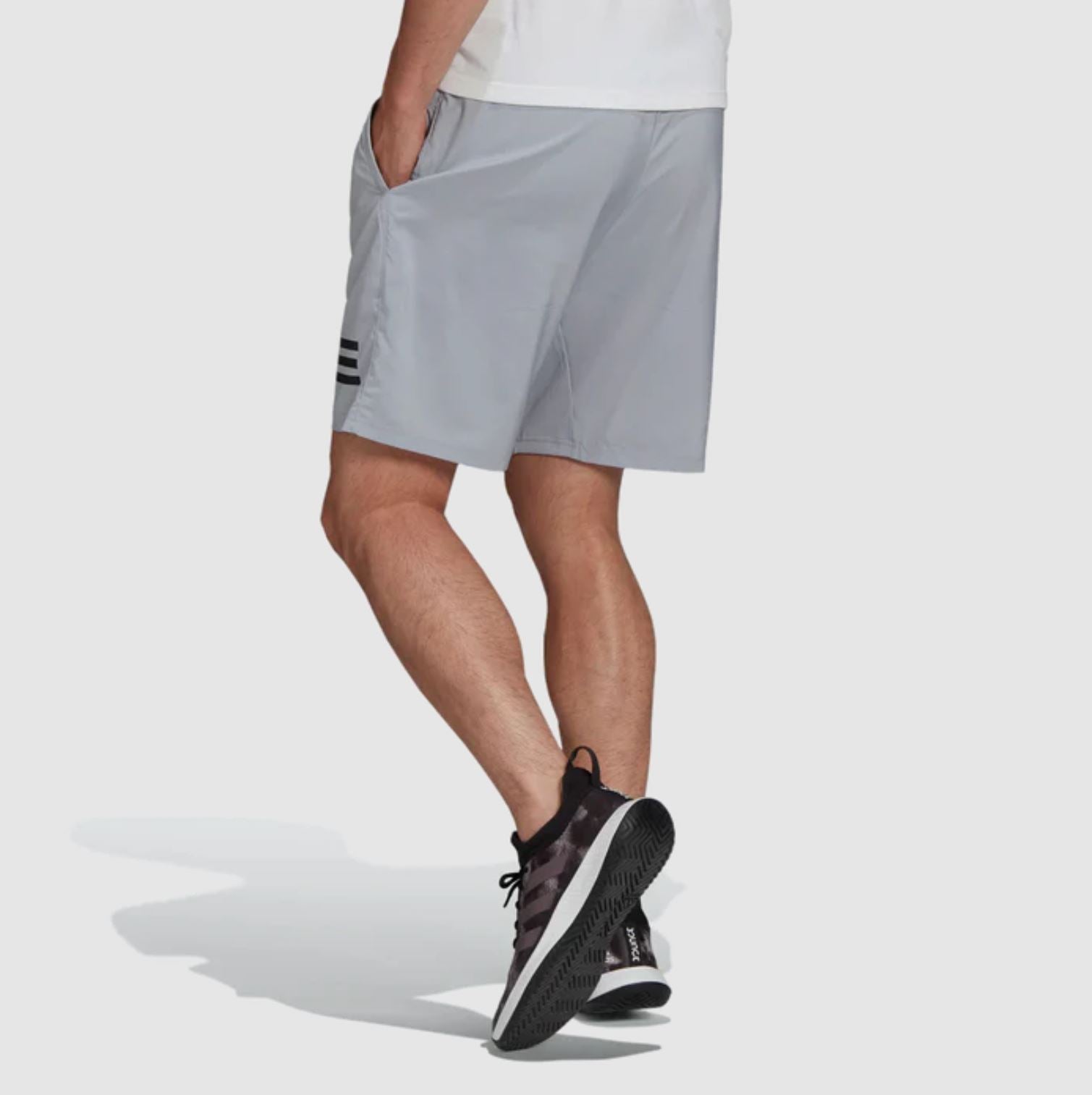 Adidas Club 3-raitaiset shortsit (Harmaa/Musta)