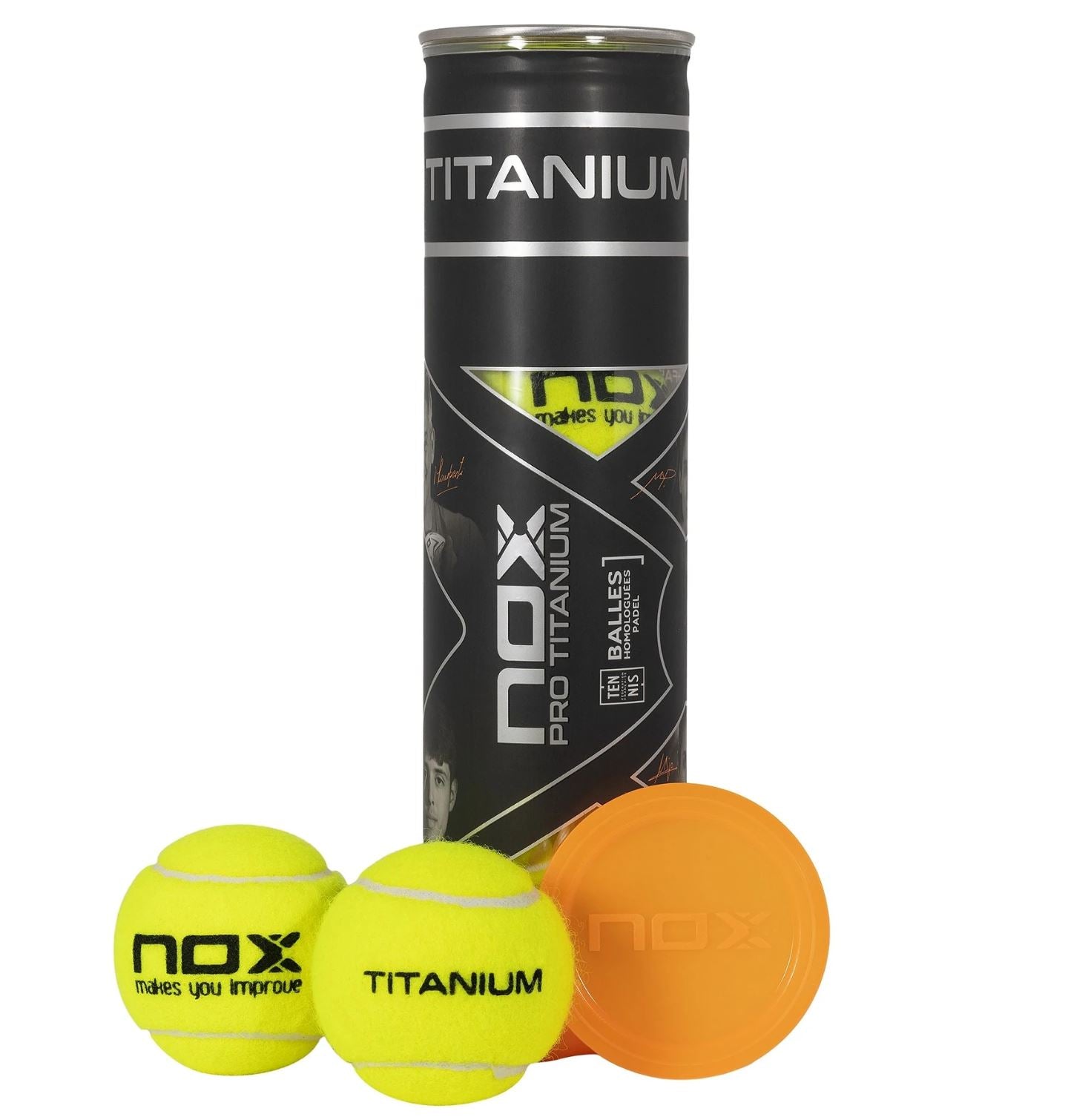 Nox Pro Titanium -padelpallot (4 kpl)