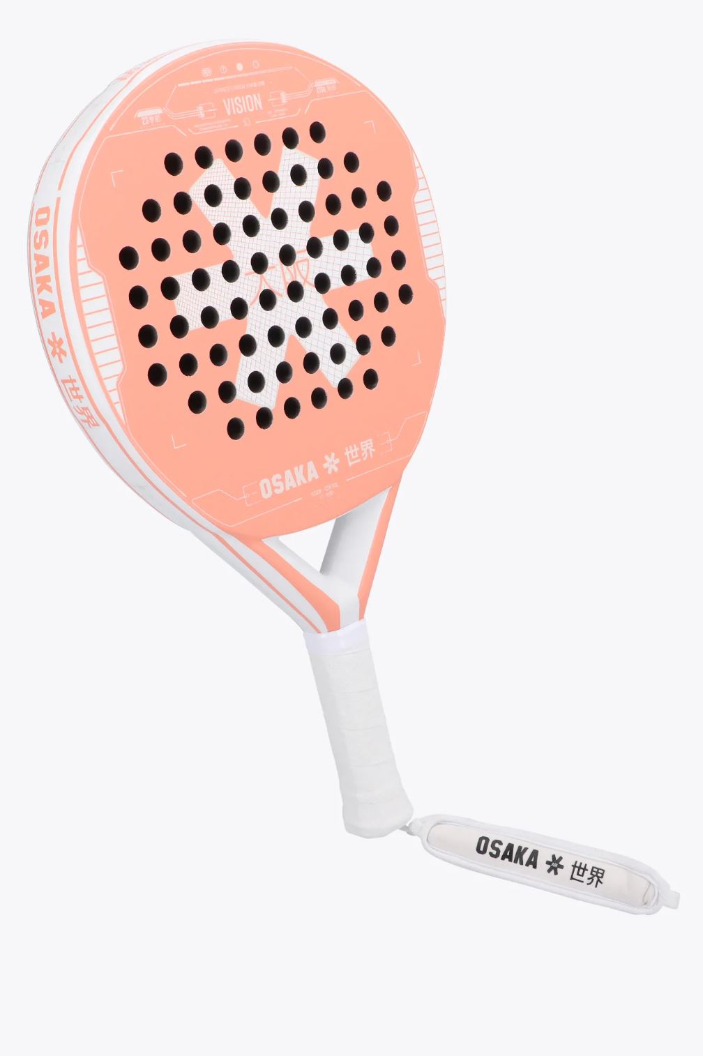 Osaka Vision Control 2023 -padelmaila (Persikka/Valkoinen)