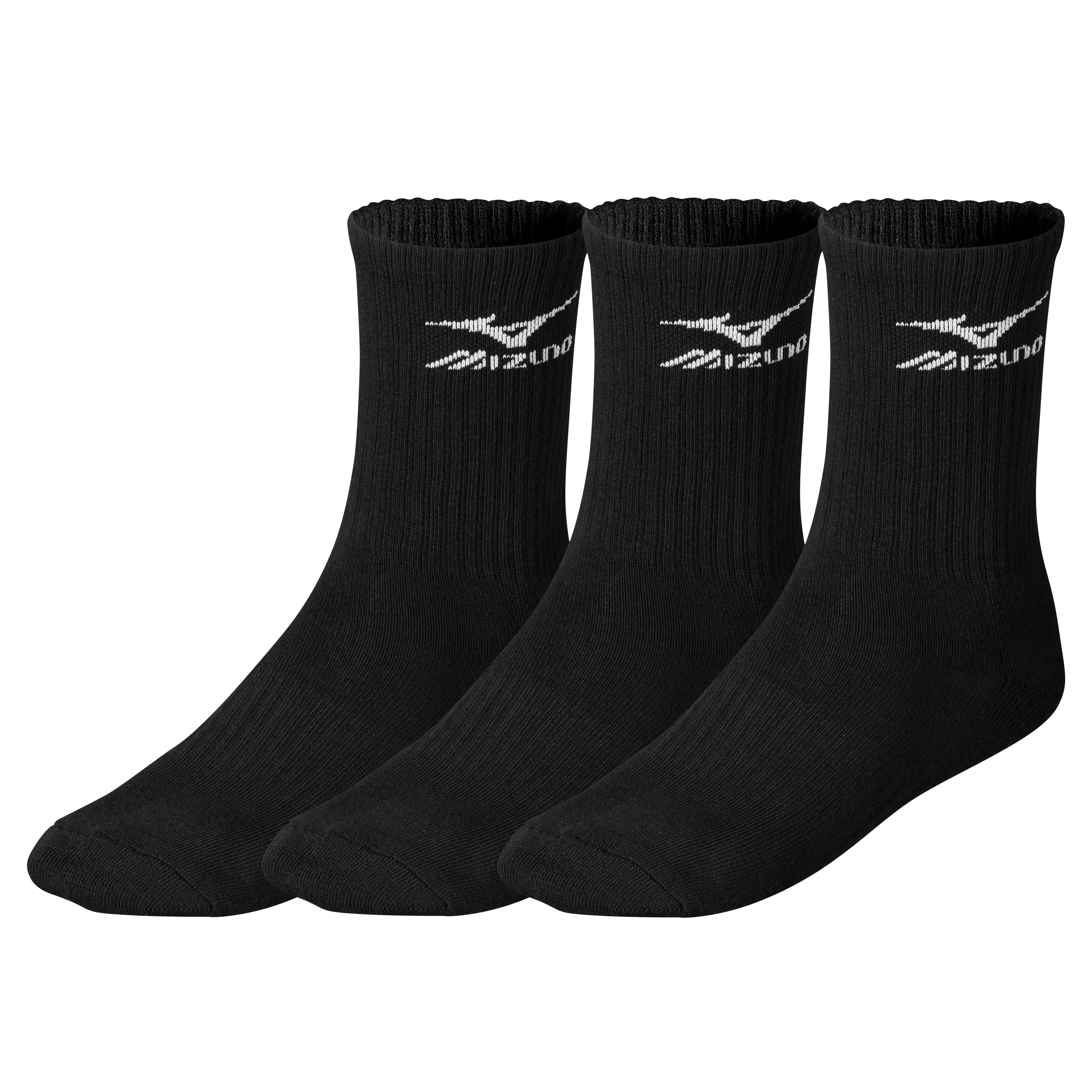 Mizuno-treenisukat (3-pack, Musta)