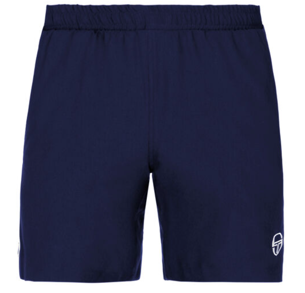 Sergio Tacchini Young Line Pro -shortsit (Laivastonsininen/Valkoinen)