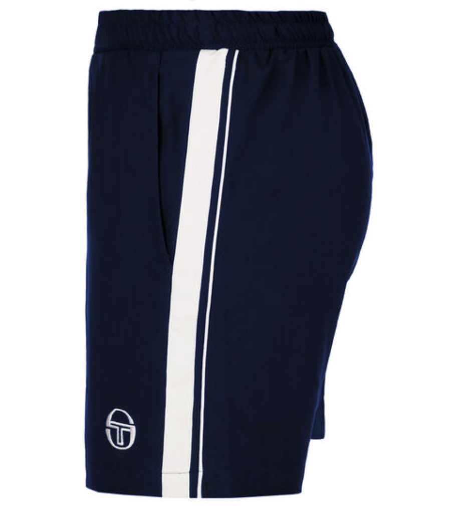 Sergio Tacchini Young Line Pro -shortsit (Laivastonsininen/Valkoinen)