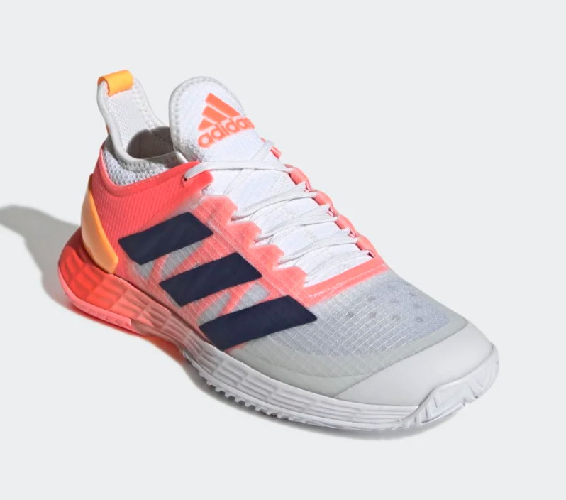 Adidas Adizero Übersonic 4 -padelkenkä (Naisille, Valkoinen/Koralli)