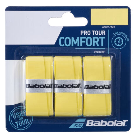 Babolat pro tour -päälligrippi 3-pack (Keltainen)