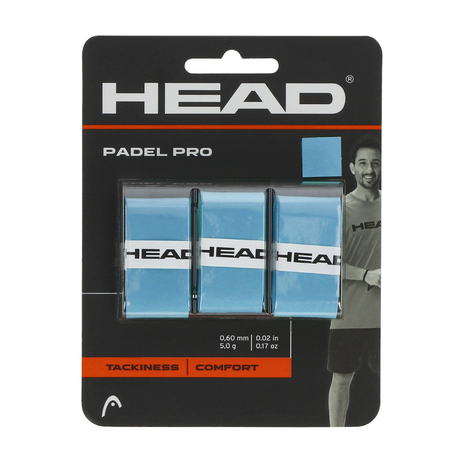 Head Padel Pro -päälligrippi (3-Pack, Sininen)