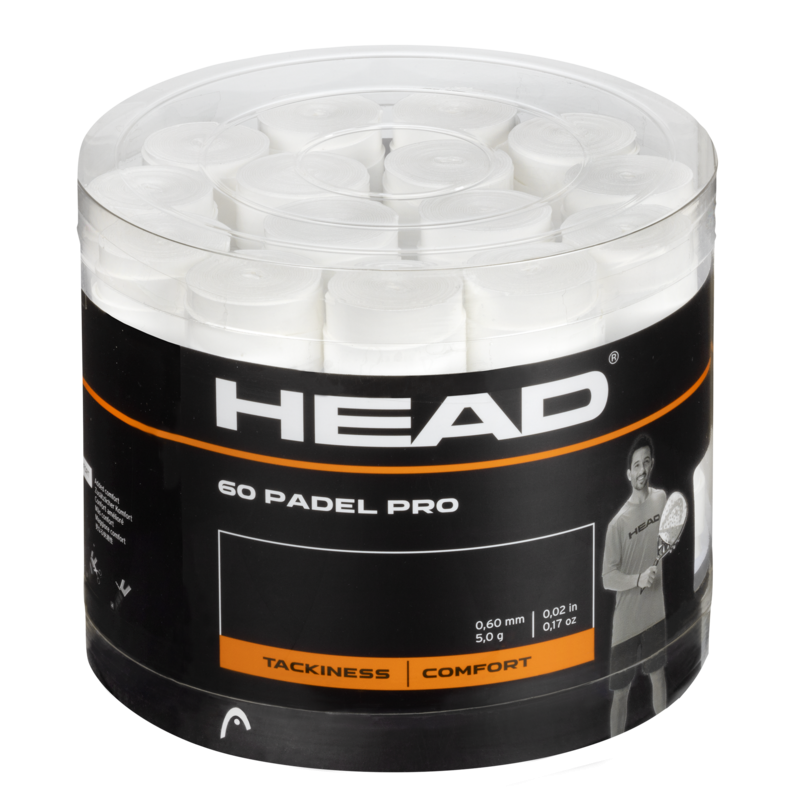 Head Padel Pro -päälligrippi (1 kpl, Valkoinen)